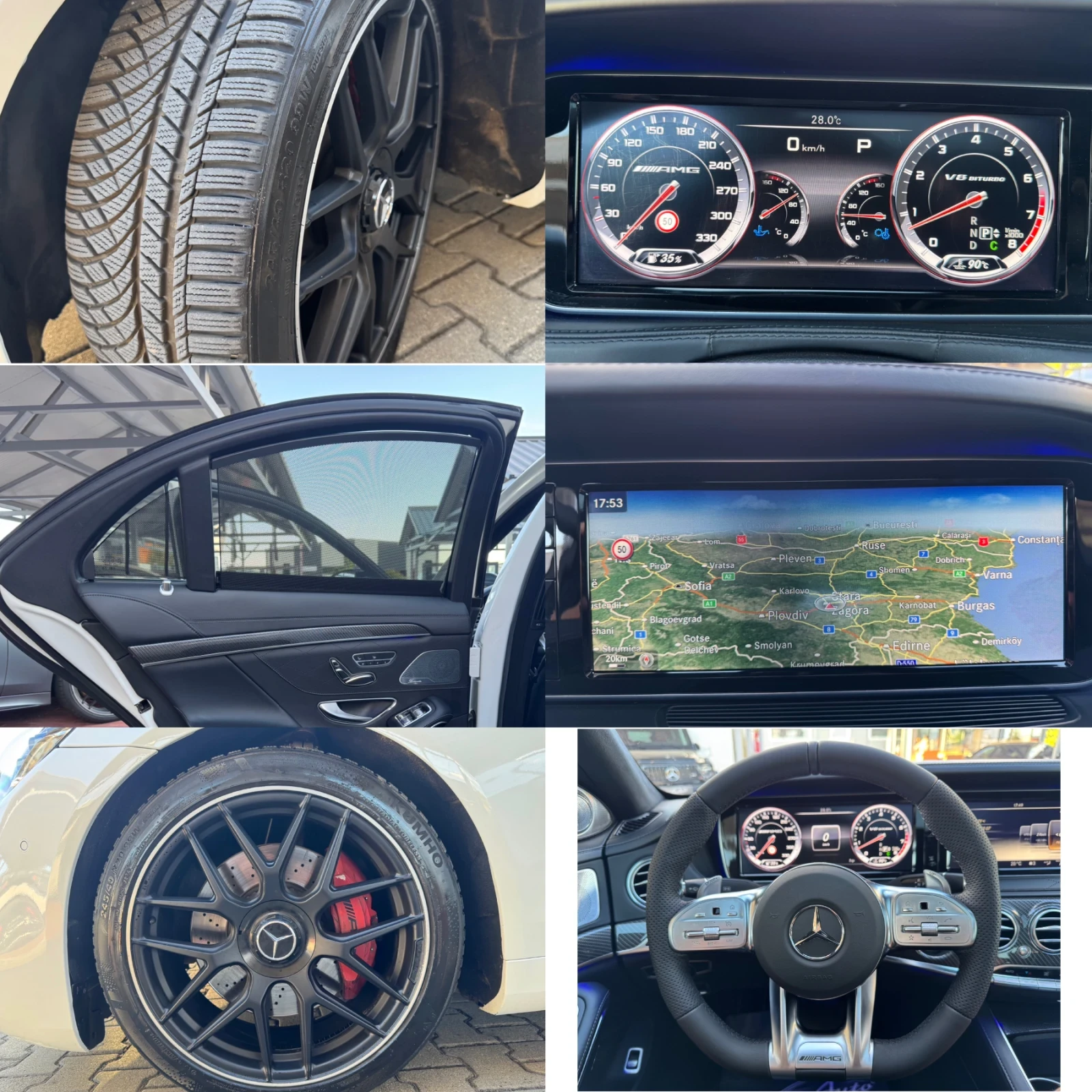 Mercedes-Benz S 500 4MAT#AMG#FACE#LONG#DESIGNO#ALCANTARA#FULL, снимка 16 - Автомобили и джипове - 56234083