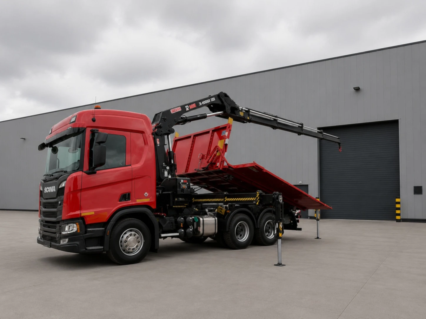 Scania R R660 V8 Autokran 8x4 HIAB X-HIDUO 188/E-S4 mit Bor