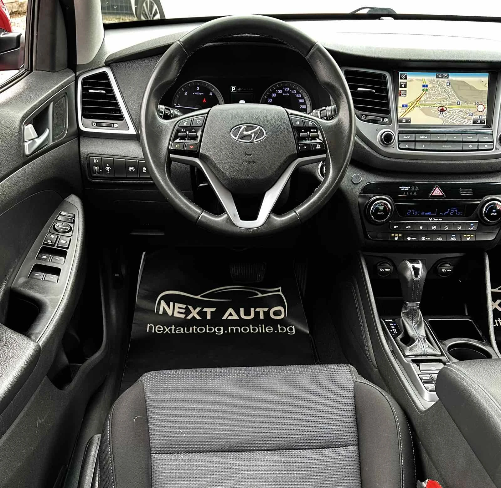 Hyundai Tucson 2.0CRDI 136HP 4WD KEYLESS CAMERA EU6B, снимка 10 - Автомобили и джипове - 54042391