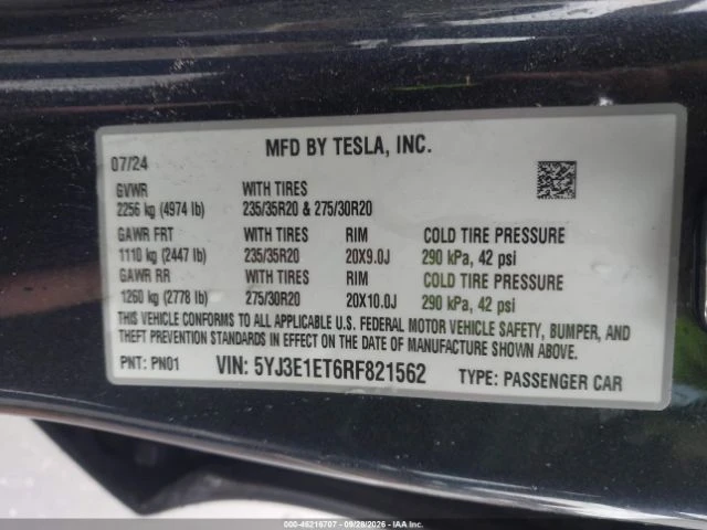 Tesla Model 3 PERFORMANCE* AWD* , снимка 9 - Автомобили и джипове - 56452314