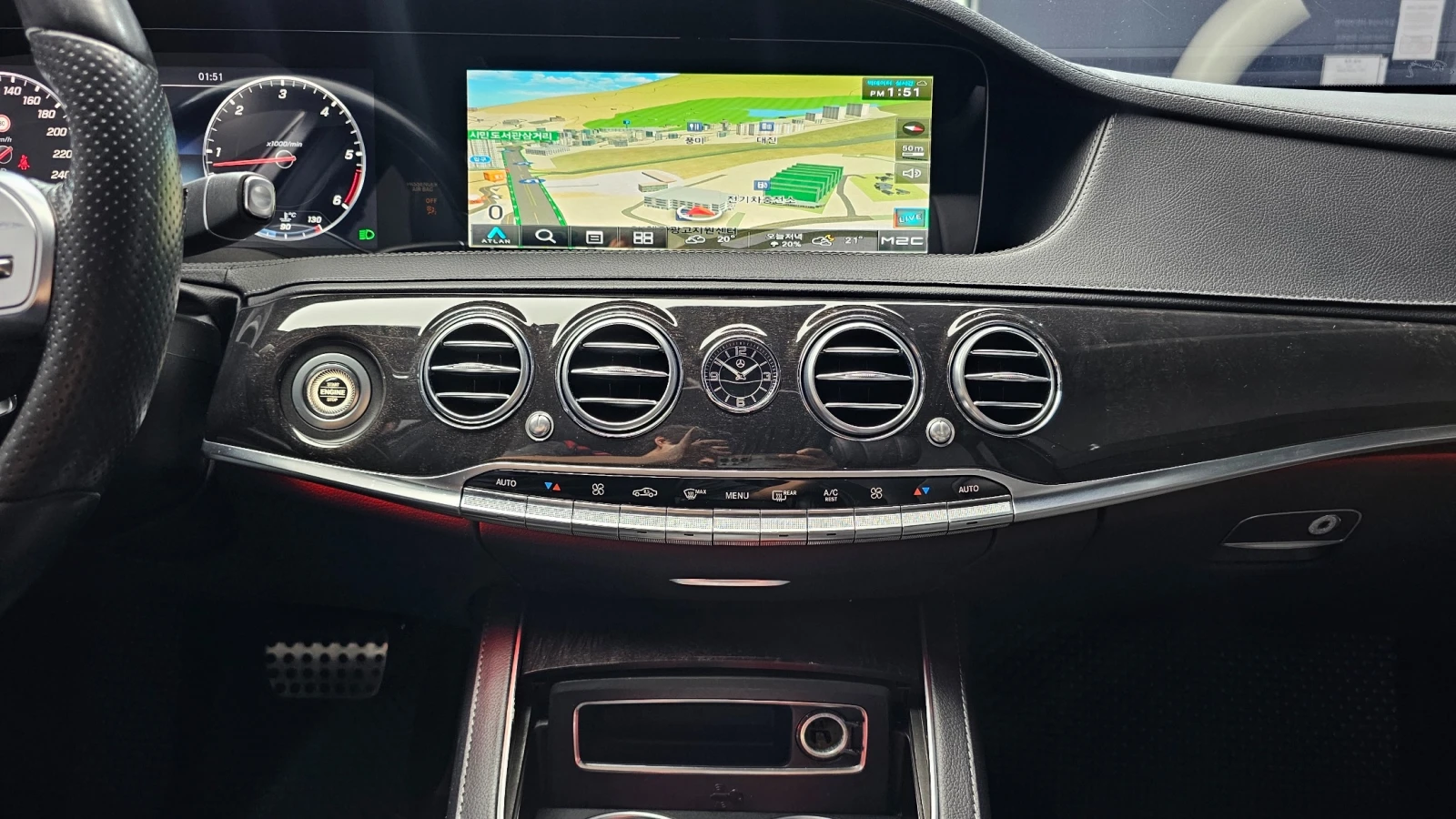 Mercedes-Benz S 400 AMG line/360Cam/ДИСТРОНИК/МАСАЖИ/ВЪЗДУХ/Обдух/HUD/, снимка 11 - Автомобили и джипове - 55298111