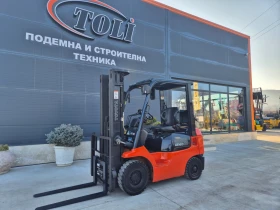 Мотокар Toyota ТРИПЛЕКС + СВОБОДЕН ХОД / ИЗРАВНИТЕЛ / ГАЗ-БЕНЗИН, снимка 1