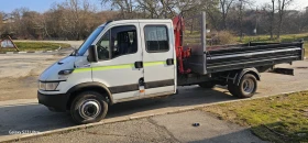 Iveco Daily 65C Тристранен самосвал + кран , снимка 1