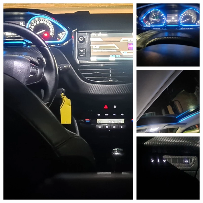 Peugeot 2008 1.6EHDI-АВТОМАТ, БЯЛА ПЕРЛА, ПАНОРАМА, снимка 11 - Автомобили и джипове - 52023254