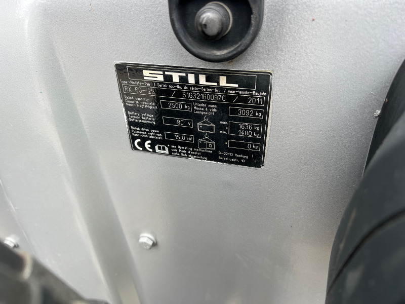 Електрокар Still RX60-25, снимка 15 - Индустриална техника - 46147952