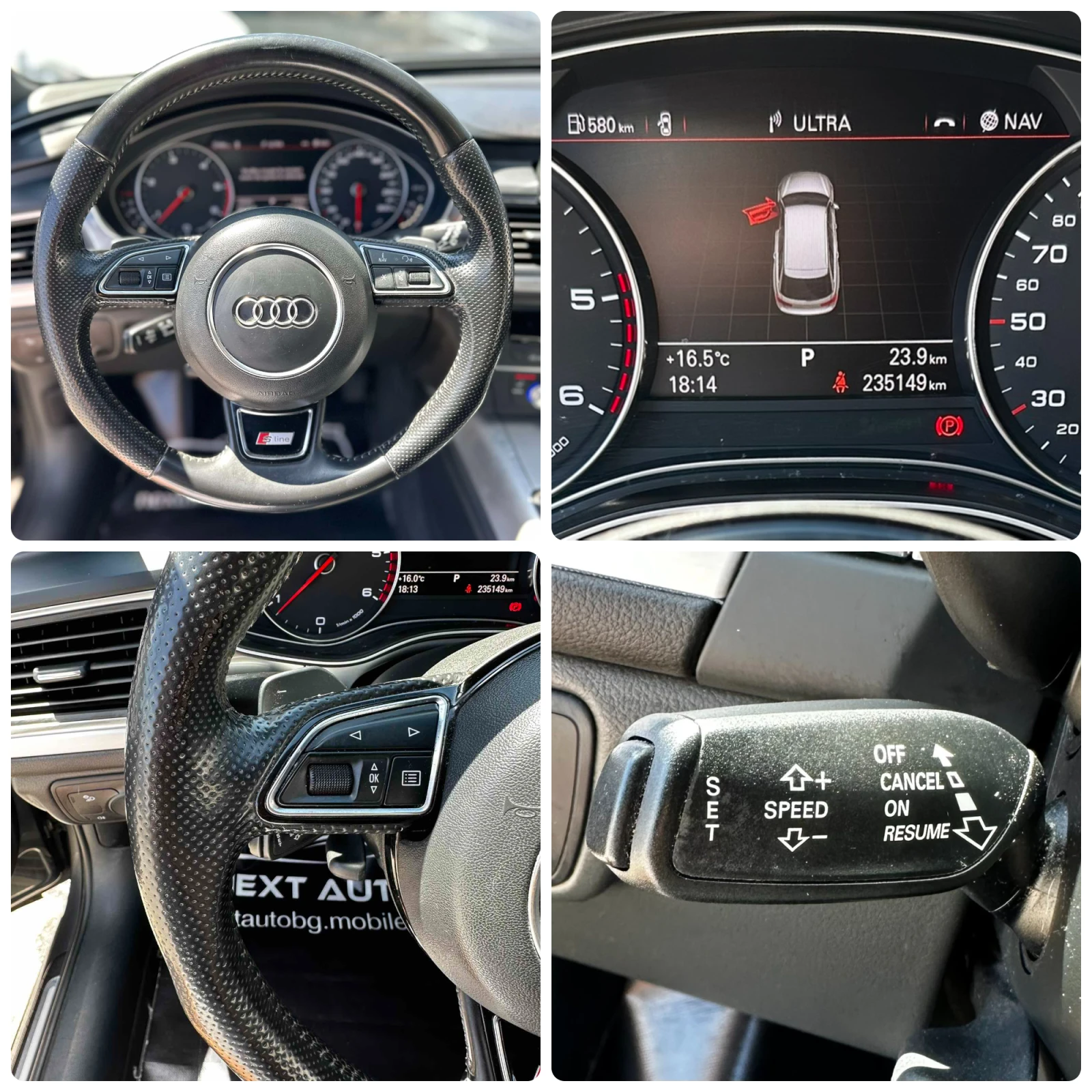 Audi A6 3.0TDI S LINE QUATTRO KEYLESS ЩОРИ EU5B, снимка 14 - Автомобили и джипове - 54710725