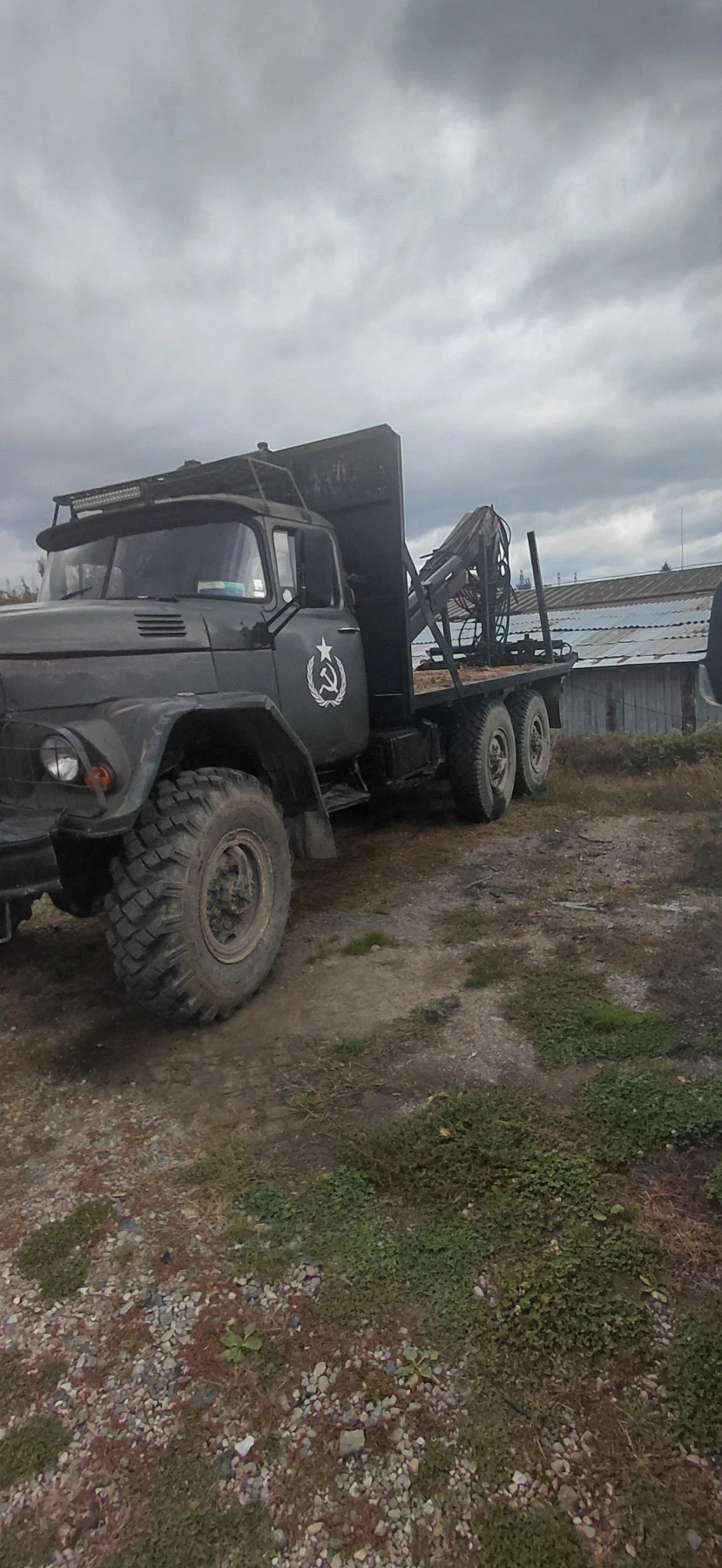 Zil 131 дизелов двигател кран хиаб документалнонизряден