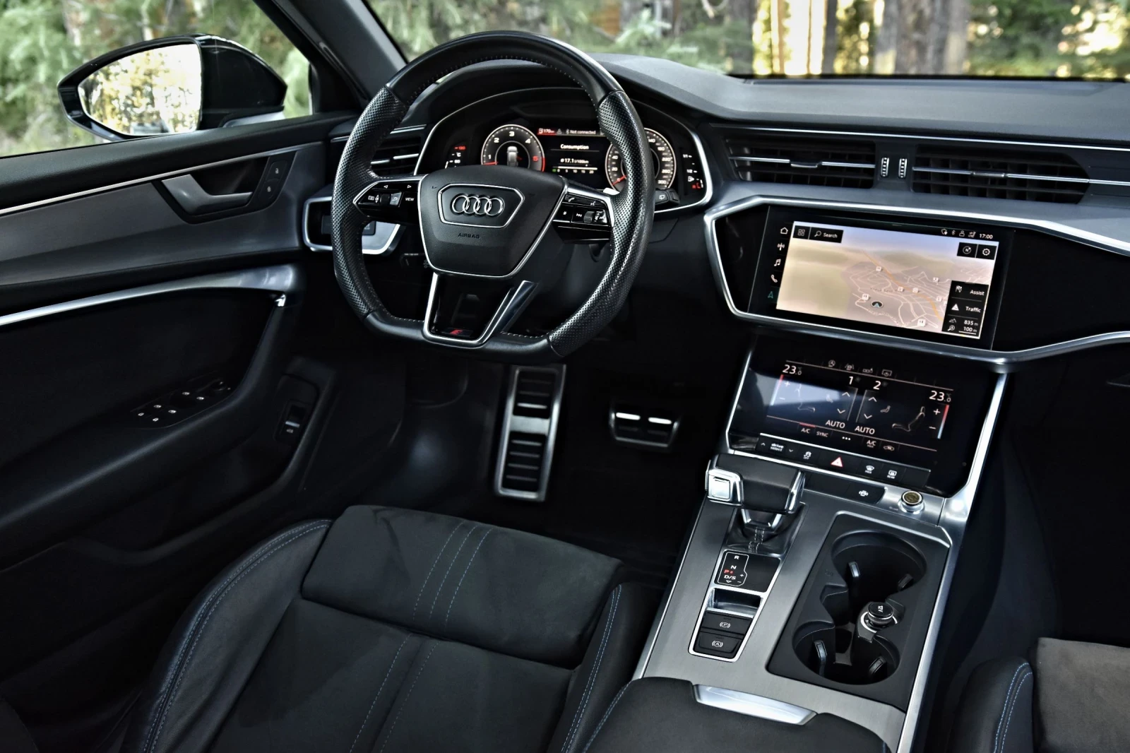 Audi A6  РЕАЛЕН ПРОБЕГ 3 TDI S LINE Bang&Olufsen, снимка 11 - Автомобили и джипове - 54383461