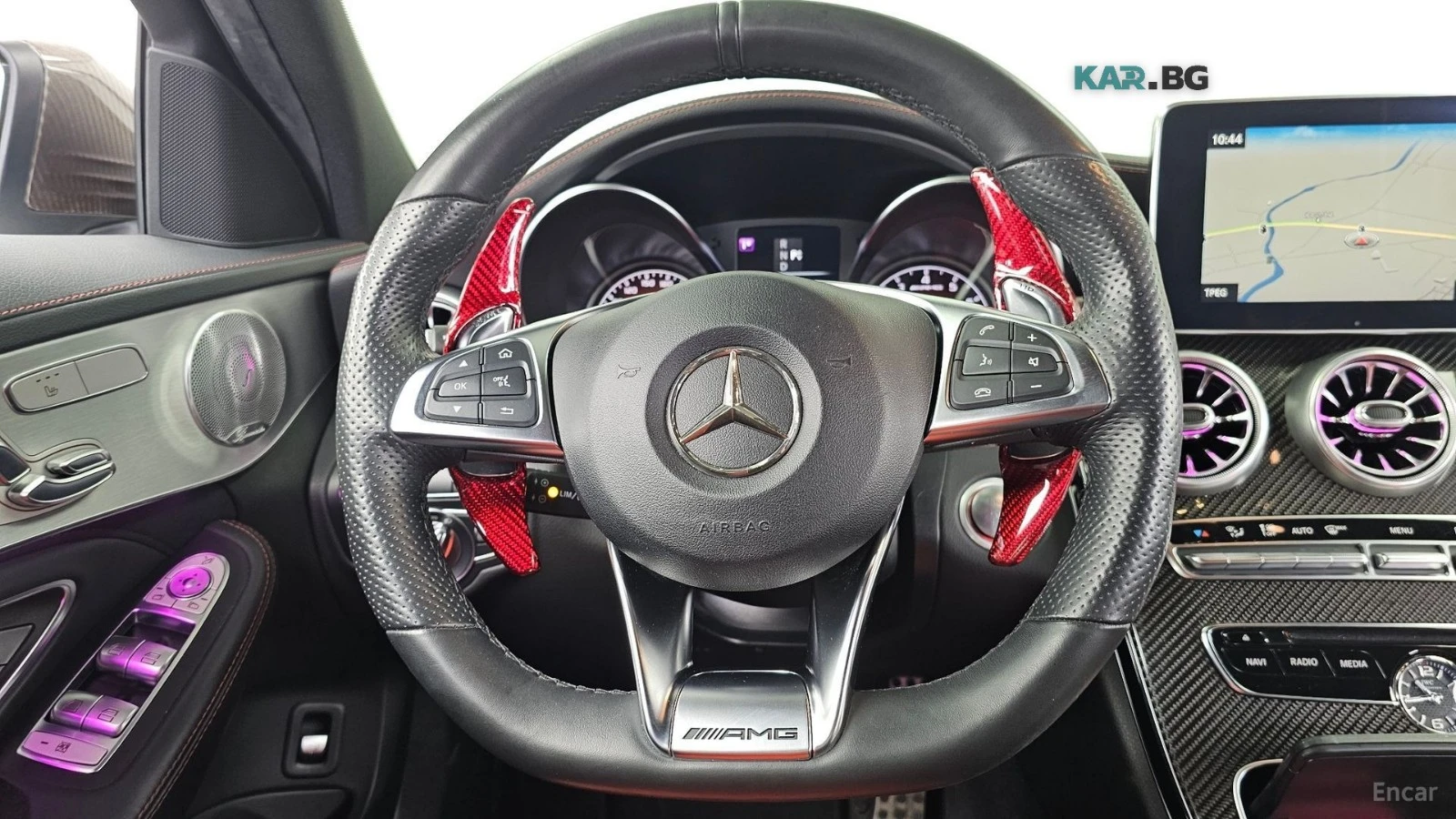 Mercedes-Benz C 63 AMG BURMESTER* 360* КАМЕРА* ХЕДЪП* ПОДГРЕВ* , снимка 6 - Автомобили и джипове - 56130741