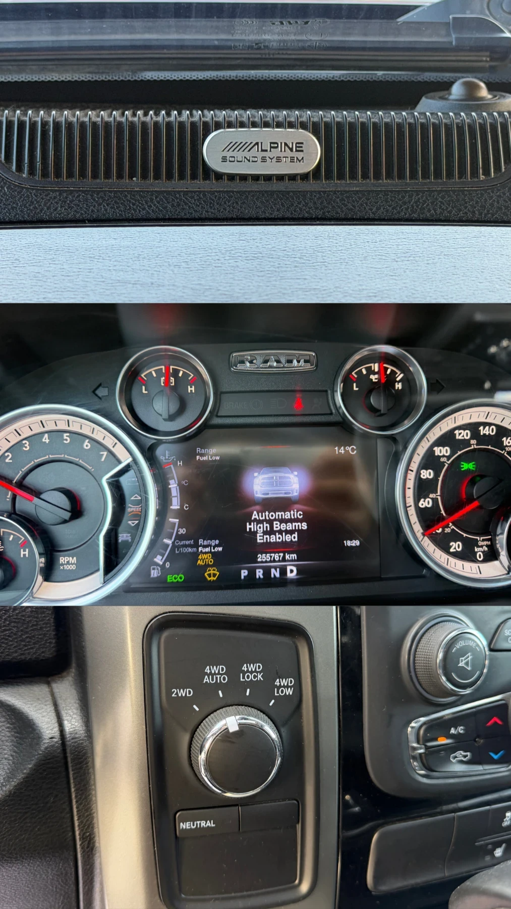 Dodge RAM 1500 5.7 Hemi/Black Edition/LPG/ УНИКАТ, снимка 12 - Автомобили и джипове - 54178527