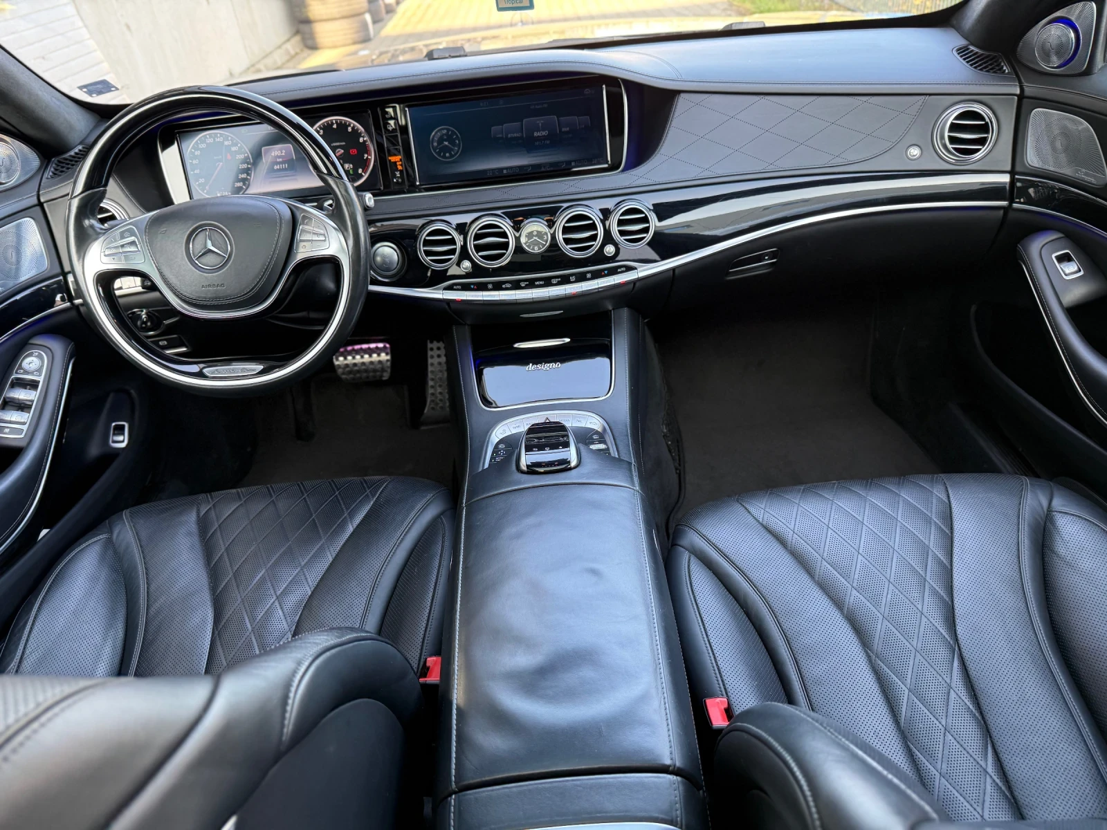 Mercedes-Benz S 550 4Matic+ AMG-Line+ Full Led+ Панорама+ Камера+ Нави, снимка 13 - Автомобили и джипове - 54205228