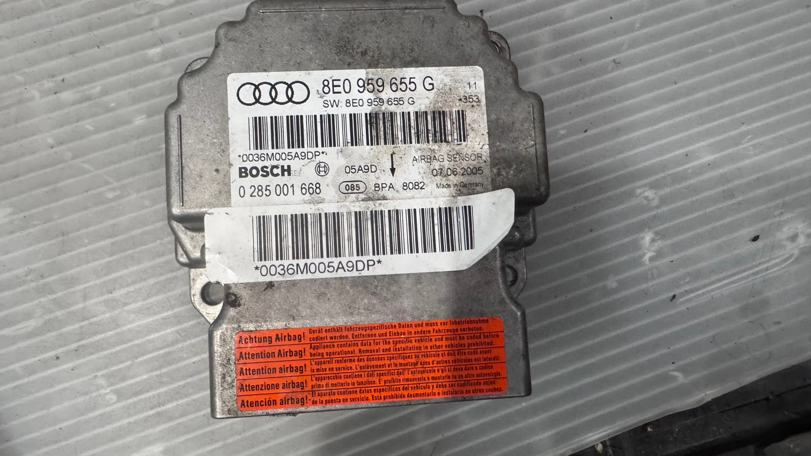 Airbag  /  /  a Audi A4 - 8E0959655 / 0285001668 | Mobile.bg   2