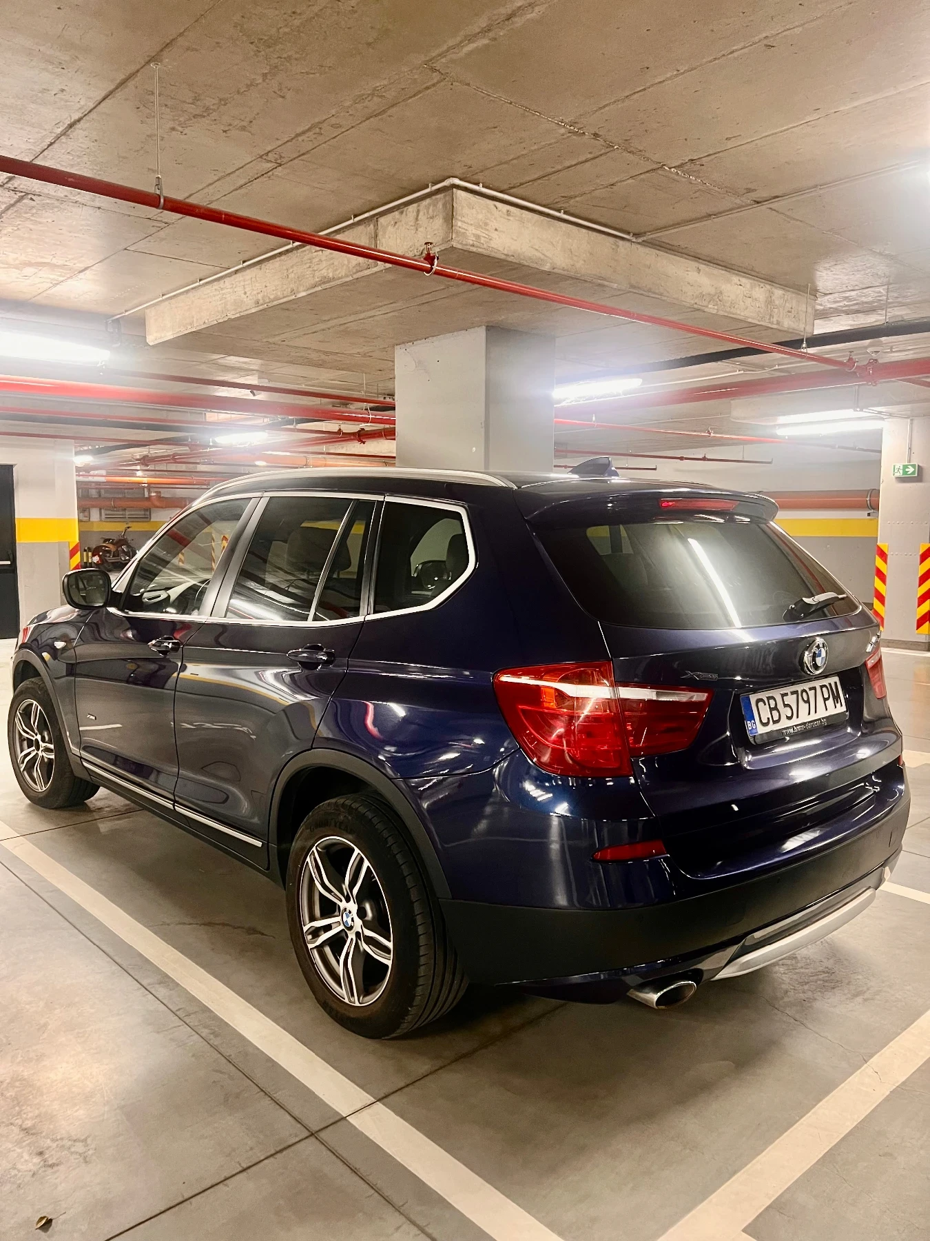 BMW X3 Сменени вериги, акумолотор + зимни гуми с джанти  - изображение 7