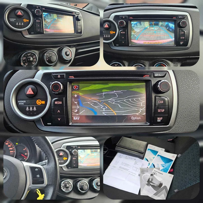 Toyota Yaris 1.4 D4D/90pc ПОДГРЕВ НА СЕДАЛКИ НАВИ КАМЕРА, снимка 9 - Автомобили и джипове - 52674741