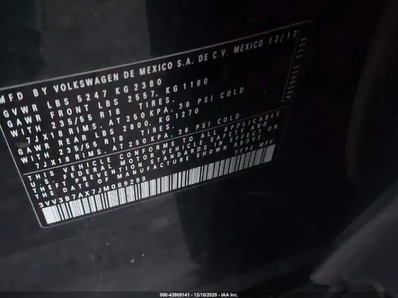 VW Tiguan 2.0L I-4 DI, DOHC, VVT, TURBO, 184HP Front Wheel, снимка 14 - Автомобили и джипове - 52914102