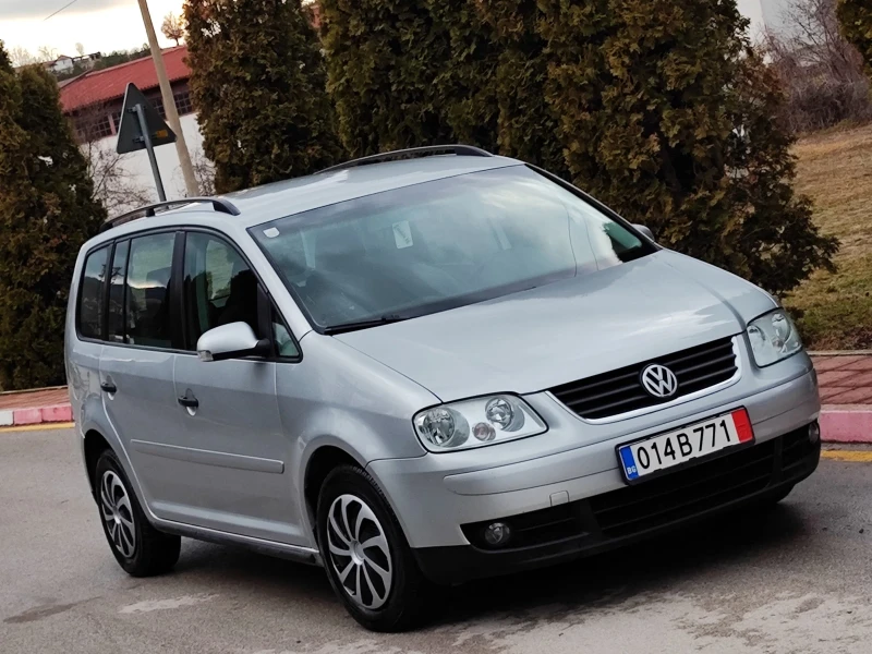 VW Touran 1.9TDI(105)* 6-СКОРОСТИ* НОВ ВНОС* , снимка 1 - Автомобили и джипове - 49337320