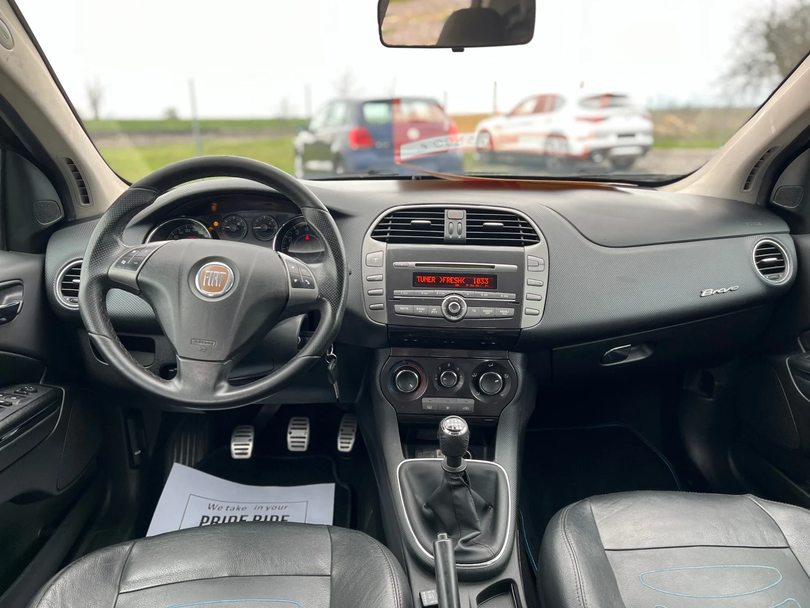 Fiat Bravo 1.4 94 коня Газ, Кожа, Abarth пакет, снимка 13 - Автомобили и джипове - 54033184