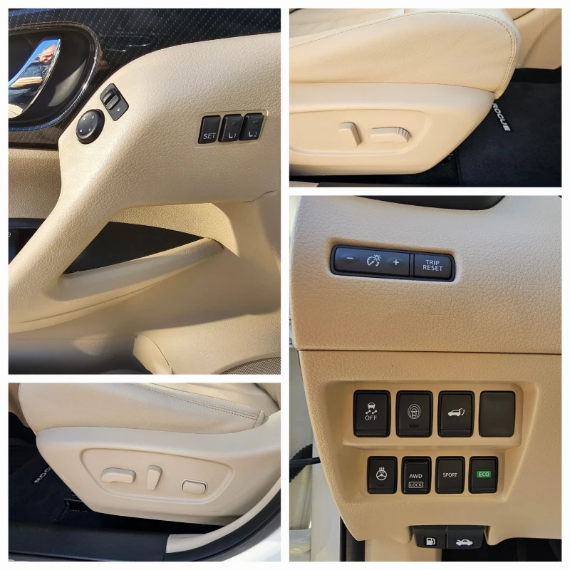 Nissan Rogue SL Platinum Автомат Панорама Кожа KeyLess 360-Каме, снимка 12 - Автомобили и джипове - 48912300