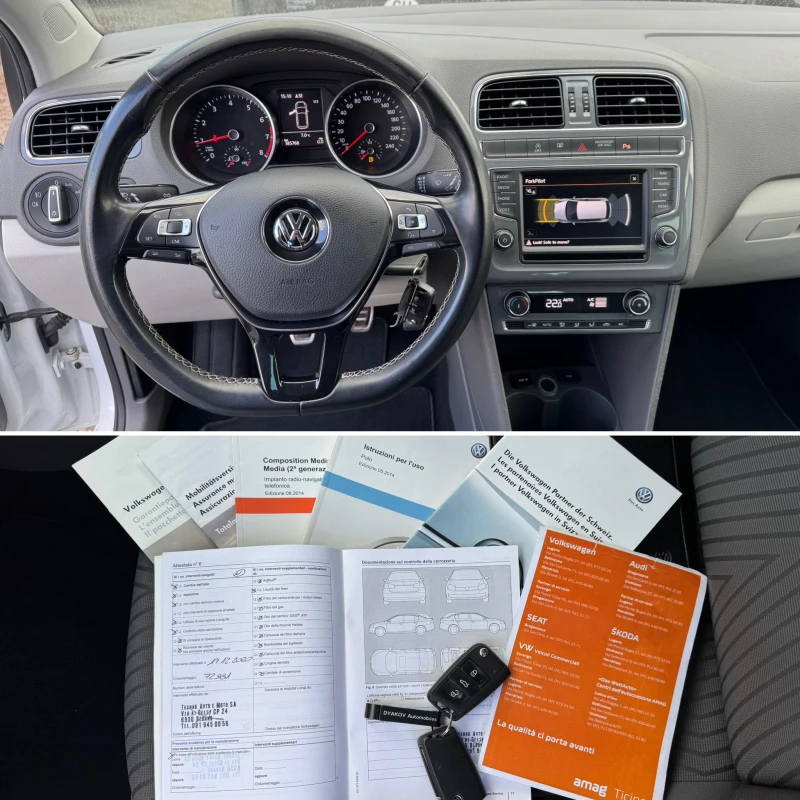 VW Polo 1.2i 4цил.Внос Швейцария!PDC, Tel, USB, Navi, Каме, снимка 15 - Автомобили и джипове - 48965556