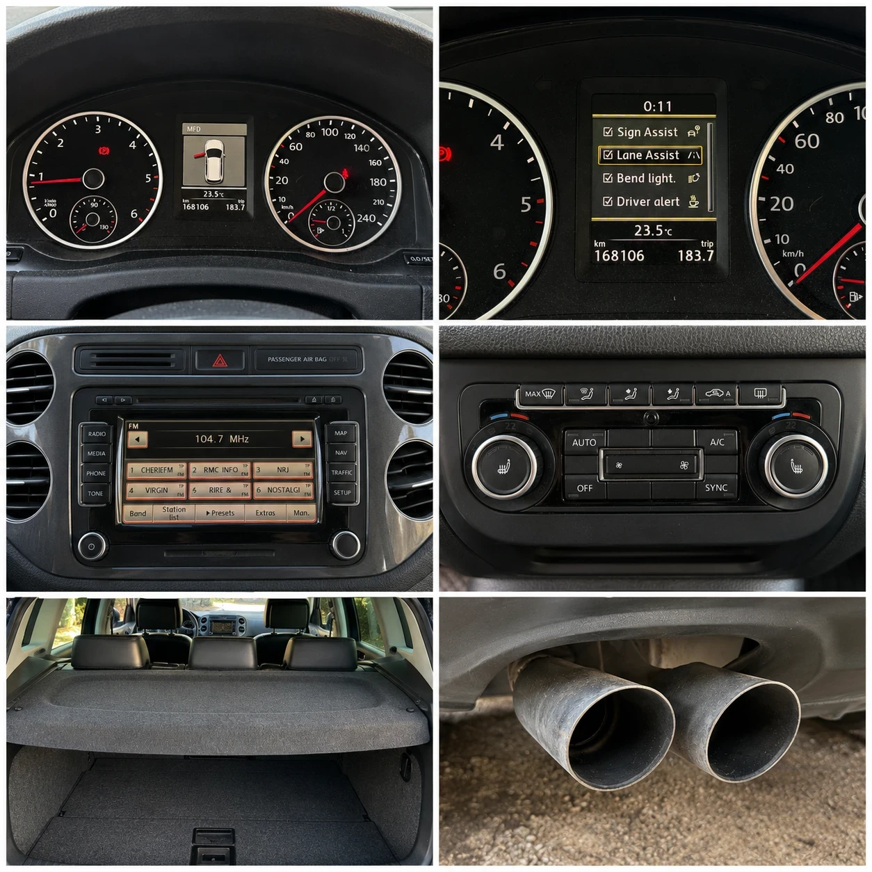 VW Tiguan 2.0TDI- 4Motion-FULL екстри-Реален пробег!, снимка 7 - Автомобили и джипове - 55633178